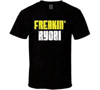 NaHaia Destroy Momentfreakin' Ryobi Cool Father's Day Dad Grandpa Funny Worn Look T-Shirt Black L