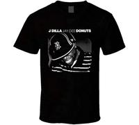 NaHaia J Dilla Jay Dee Donuts T-Shirt Black XL