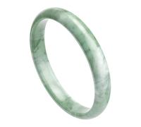 NAHARO Natural Jade Bangle Bracelet for Women,Retro Chinese Style Natural Green Jade Bangle for Girls with Gift Box(Check the size), 60mm/2.36inch, Jade, calcite