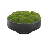 NAHARO New Moss Bowl, Handmade Ceramic. 11" Artificial Moss Bowl Centerpiece for Home Decoration, Living Room, Office