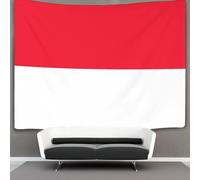 NAHCBIOT Flag of Monaco Tapestry Wall Hanging for Bedroom Aesthetic And Home Room Decor for Men, Boys And Teens Cool Poster