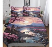 NAHCBIOT Japan Style Bedding Set Boys Girls 3D Printed Anime Game Duvet Cover Sets Kids,Hidden Zipper,Bed Cover,with Pillowcase Quilt Cover Double(200x200cm)