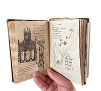 NAHEY Indiana Jones Holy Grail Diary Prop Classic Movie Diary Prop 235 Pages Vintage Journal Book Creative Gift