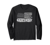 NAHFCKDAT - Patriotic Rude Sarcastic Funny American Flag Long Sleeve T-Shirt