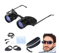 NAHIBU Binoculars Glasses 10X Zoom High Definition Telescope Professional Hands-Free Binocular Glasses for Fishing Bird Watching Sports Concerts Theater Opera Sightseeing, Blue-Film Optics