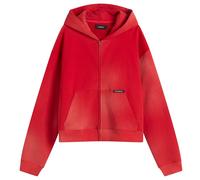 Nahmias Men's Sunfade Boxy Zip-Up Hoodie Sunfade Cherry Fleece