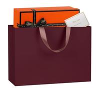NAHRMY 1 piece Extra Large Gift Bag with Greeting Cards Red 43 x 32 x 13 cm, Large Paper Party Gift Bags for Presents Wedding Birthday Christmas Celebration