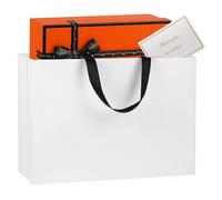 NAHRMY 1 piece Extra Large Gift Bag with Greeting Cards White 43 x 32 x 13 cm, Large Paper Party Gift Bags for Presents Wedding Birthday Christmas Celebration