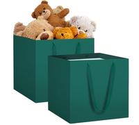 NAHRMY 2 Pack Large Gift Bags, 30 cm Extra Large Square Green Gift Paper Bag for Presents Bouquets Flower Wedding Cake Graduation Birthday Party