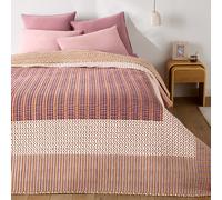 Nahro Patchwork Print Washed Cotton Quilted Bedspread Printed
