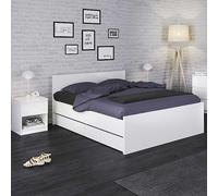 Naia 1 Drawer 1 Shelf Bedside Table White