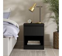 Naia Bedside Cabinet - 1 Drawer - Black