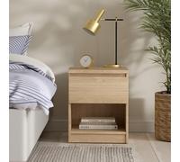 Naia Bedside Cabinet - 1 Drawer - Oak