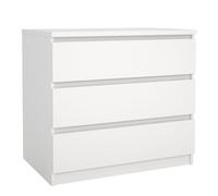 Florence Naia 3 Drawer White Chest of Drawers - Furniture To Go - Wilko