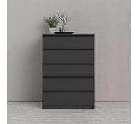 Naia Chest of 5 Drawers Black