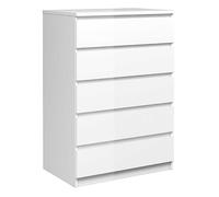 Naia Chest of 5 Drawers White