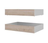 Naia Set of 2 Jackson Hickory Oak Underbed Drawers Oak