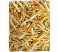 Naiagiri French Fries Blanket Gift for Boys Girls, Funny Realistic Food Throw Blanket Gifts for Teens Decor Plush Soft Lightweight Flannel Fleece Blankets for Sofa Bed Chair 60x50In