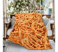 Naiagiri Funny Italian Spaghetti Sofa Throw Blanket Flannel Super Soft Fleece Bedspread Home Decor All Season for Bed Couch Living Room Small 50x40In (Throw Kids