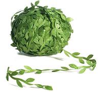 Naidiler 265 Ft Leaf Ribbon, Artificial Vines Leaves String Trim Ribbon Wild Jungle Botanical Greenery for Baby Shower Party Wedding Home Wreaths & DIY Craft