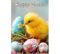 naiec32 Chicks personalised Happy Easter Greeting Card Mummy Daddy Nan Aunt Uncle