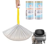 Naielfopet 30 Count Cat Litter Bags, Compatible with Neakasa M1 Open-Top Self Cleaning Cat Litter Box, 3 Mils Super Thick Replaced Waste Bags, 27" x 13" Kitty Litter Waste Receptacles Bags