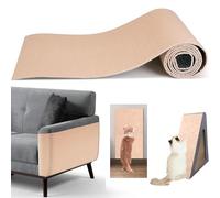 Naielfopet 39.4"x15.8" Cat Scratch Mat,Trimmable Self-Adhesive Carpet, DIY Cat Climb Covered Pads for Furniture Couch or Wall Protector (Beige)