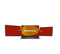 Naievear 11.6" Portable Monitor, 14.1" Triple Screen Extender, Dual Mobile Monitor for Laptops & Phones (14.1" + 14.1")