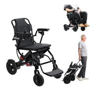 Naievear Electric Wheelchair, Lightweight Electric Wheelchairs for Adults, 500W, 22kg, with Hand Brake and Anti-Tilt Rear Design, Folding Mobility Scooter Power Chairs for Disabled