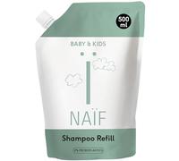 Naïf Nourishing Shampoo - for Baby & Child - Refill Pack - No Microplastics, Mineral Oils and Parabens - 0% SLES - 500 ml