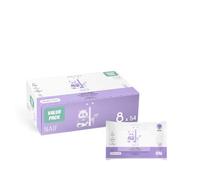 Naïf - Plastic free lotion wet wipes - 432 pieces (8 x 54 wet wipes) - for babies and children - with aloe vera and bamboo - 0% fragrance and alcohol added