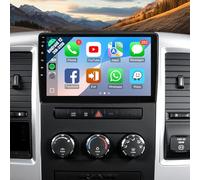 Naifay Android Car Radio for Jeep Wrangler JK Compass Grand Cherokee Dodge Ram, 10.1inch Touch Screen for Jeep JK Car Radio with CarPlay Android Auto Bluetooth FM Audio Receivers GPS WiFi Camera SWC