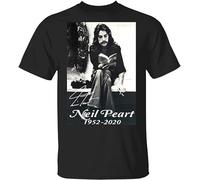 NAIFEN Men's Mokatee Neil_Peart 1952 2020 Signature T-Shirt Black XL