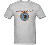 NAIFEN Rrelmy Men's Earth Wind Fire T Shirts Grey XL