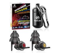 Naiicute Motorcycle Ear Plugs Wind Noise Reduction 2 Pair, Reusable Earplug | Prevent Hearing Damage, Soft Comfortable Motorbike Earbuds, Traffic Audible Filter, Tour Race Commuting Biker Noise Canceling