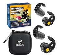 Naiicute Motorcycle Earplugs 2 Sizes, Prevent Hearing Damage Moto Earplug