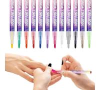 Ñail A?t Pens - 12 Colours Nail Markers | 3D Gel Nail Paint Pens | Quick Drying Tools Dotting & Lines | DIY Manicure Markers For Women | Ideal Home, Salon, Wedding & Business