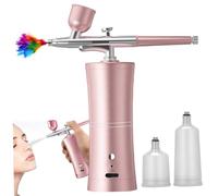 Nail Airbrush Machine, Mulit-Purpose Adjustable Airbrush Kit with Compressor & Indicator Light Display, Cordless Air Brush Gun for Nail Art, Painting, Makeup, Skin Hydration