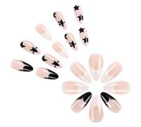 Nail Almond Press Glossy Fake Nails 12 Size Nails Please stick to your nails