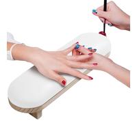 Nail Arm Rest - 15.35 Inches PU Leather Nail Holder, Non-Slip Waterproof Arm Support, Stable Cushion Stand With Soft Pad | Salon Home Practice Room Client Beginners Professional Station Enhancing