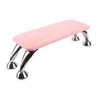 Nail Arm Rest Hand Pillow, Nail Arm Rest Multicolor Memory Foam PU Leather Stainless Steel Bracket Salon Manicurist(Pink)