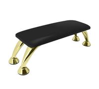 Nail Arm Rest Hand Pillow, PU Leather Gold Leg Manicure Arm Rest Hand Stand Wrist Support Multicolor(Black)