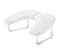 Nail Arm Rest - Nail Hand Rest Foldable U-Shaped Arm Waterproof and Oil-Resistant Removable Hand Rests for Nails Tech White