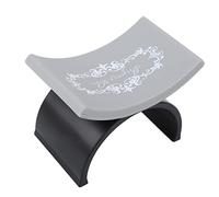Nail Arm Rest, U Shaped Manicure Hand Pillow Pads Holder Soft Silicone Silicone Nail Mat Nail Hand Rest Nail Art Mat Holder for Nails Art DIY (Black)