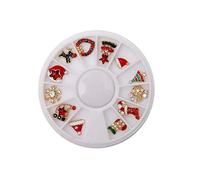 Nail Art 1Box Christmas Nail Art Rhinestones Glitter Diamond Gems 3D Tips Diy Decoration B Good Service Nice