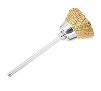 Nail Art Bits Cleaning Brush, Nail Drill Bit Cleaning Brush Practical Durable for Remove Burrs for Cleaning for Polishing(Golden copper wire brush)