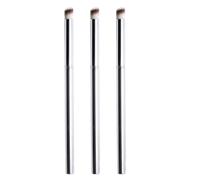 Nail Art Brush Set 3pcs Silver Nylon Stainless Steel
