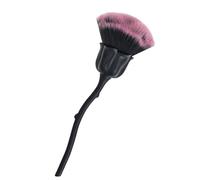 Nail Art Brush with Soft Bristles for Removing Dust and Powder Stylish Rose Shape Brush Effective Dust Cleaning Long Brush