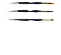 Nail art brushes 3pcs/Set Stripe Nail Art Line Painting Pen Tips Manicure Slim Drawing Gel Brushes Tools for DIY(Color 20)