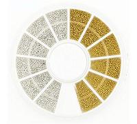 Nail Art Caviar, Gold Silver Beads Pearls 3D DIY Punk Rivet Gems Manicure Beads Jewels Decoration for Women Manicure